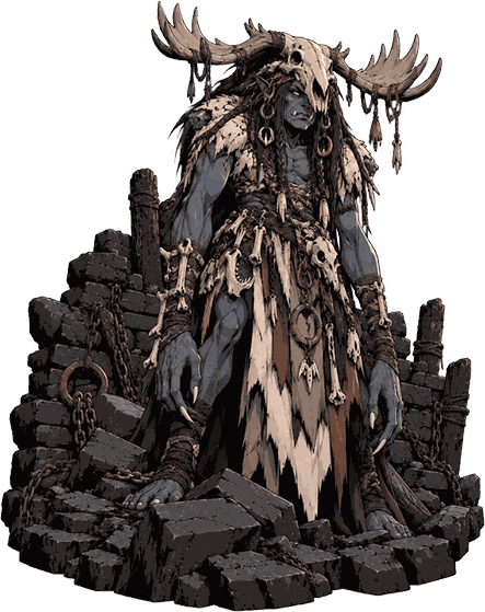 The Annis Hag, full figure