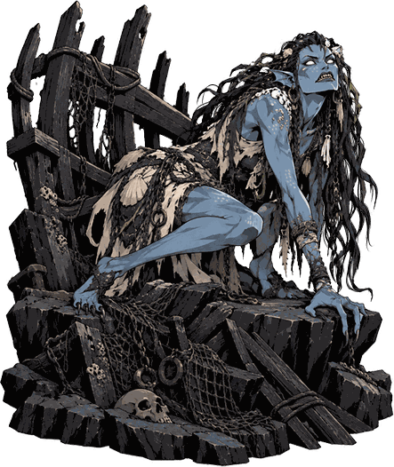The Sea Hag, full figure